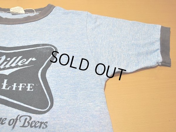 画像6: 〜1980s【Miller】Beerメーカー杢リンガーTシャツ