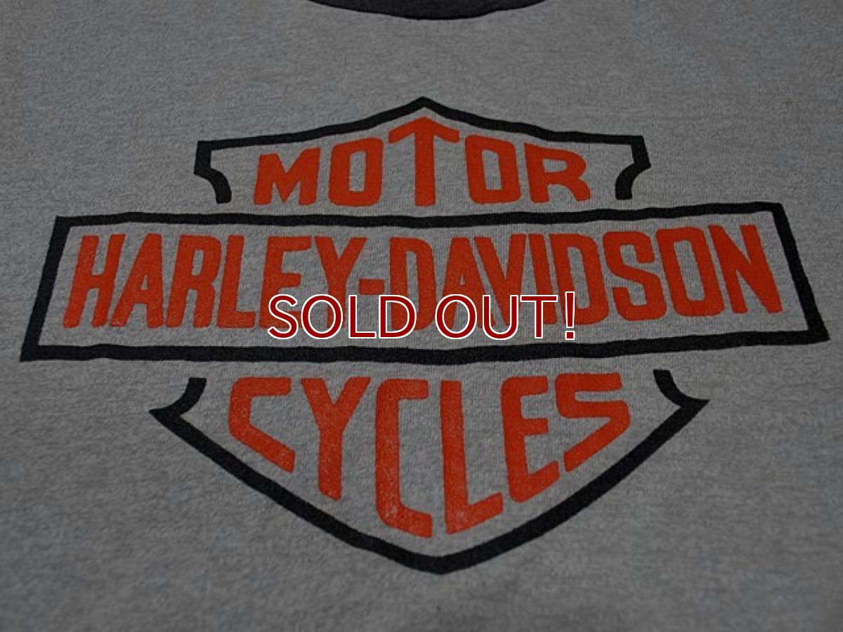 画像4: 1980s【HARLEY DAVIDSON】杢リンガーTシャツ (4)