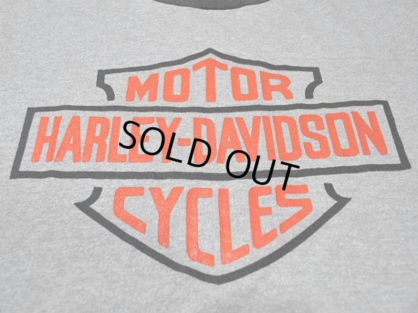 画像4: 1980s【HARLEY DAVIDSON】杢リンガーTシャツ