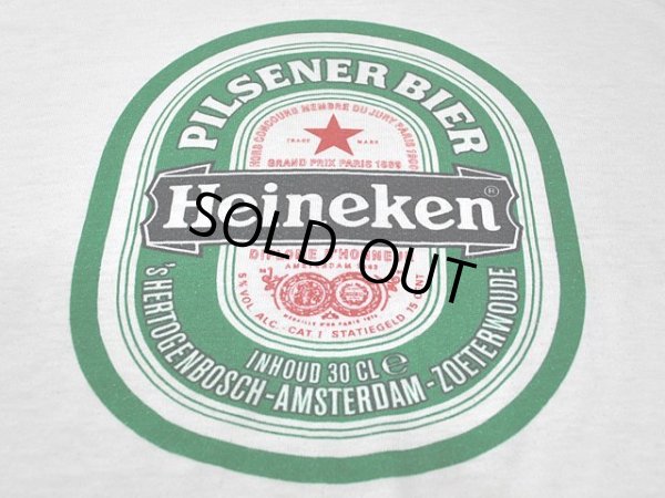 画像5: 1980s【Heineken】BeerメーカーリンガーTシャツ