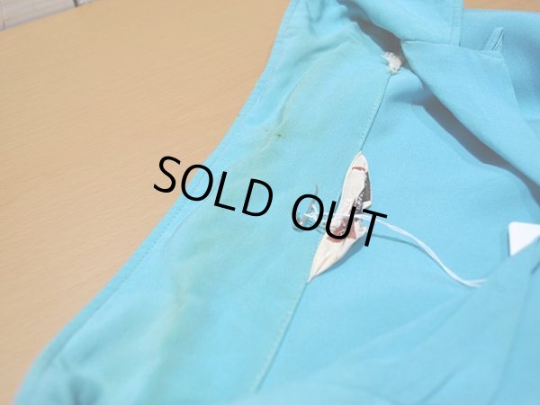 画像8: 1960sチェーンステッチ刺繍レーヨンボーリングシャツ