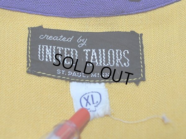 画像3: 1950s【UNITED TAILORS】ツートンレーヨンボーリングシャツ