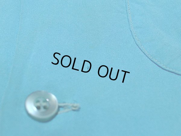 画像9: 1960sチェーンステッチ刺繍レーヨンボーリングシャツ