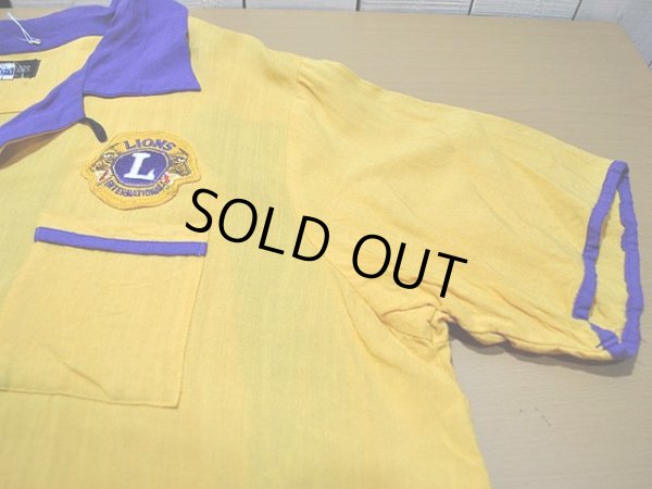 画像5: 1950s【UNITED TAILORS】ツートンレーヨンボーリングシャツ