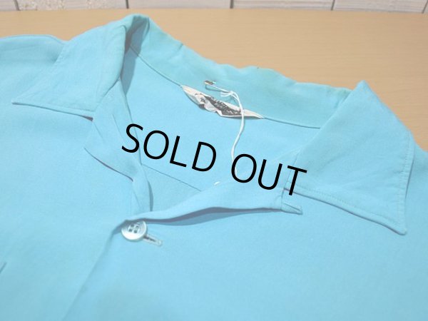 画像4: 1960sチェーンステッチ刺繍レーヨンボーリングシャツ