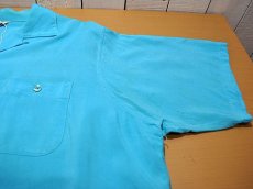画像5: 1960sチェーンステッチ刺繍レーヨンボーリングシャツ (5)