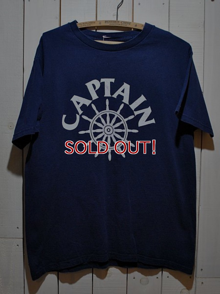 画像1: 1990s CAPTAINプリントTシャツ (1)