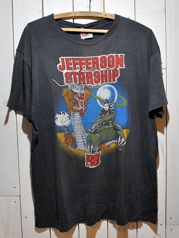 1980s JEFFERSON STARSHIPバンドTシャツ - 古着屋HamburgCafe