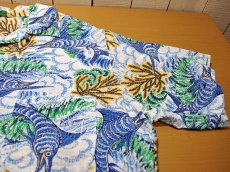 画像5: 1950s【ROYAL PALM】シアサッカーアロハシャツ (5)