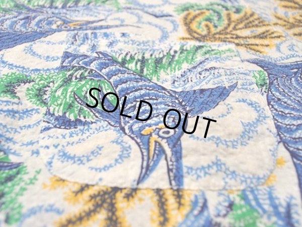 画像7: 1950s【ROYAL PALM】シアサッカーアロハシャツ