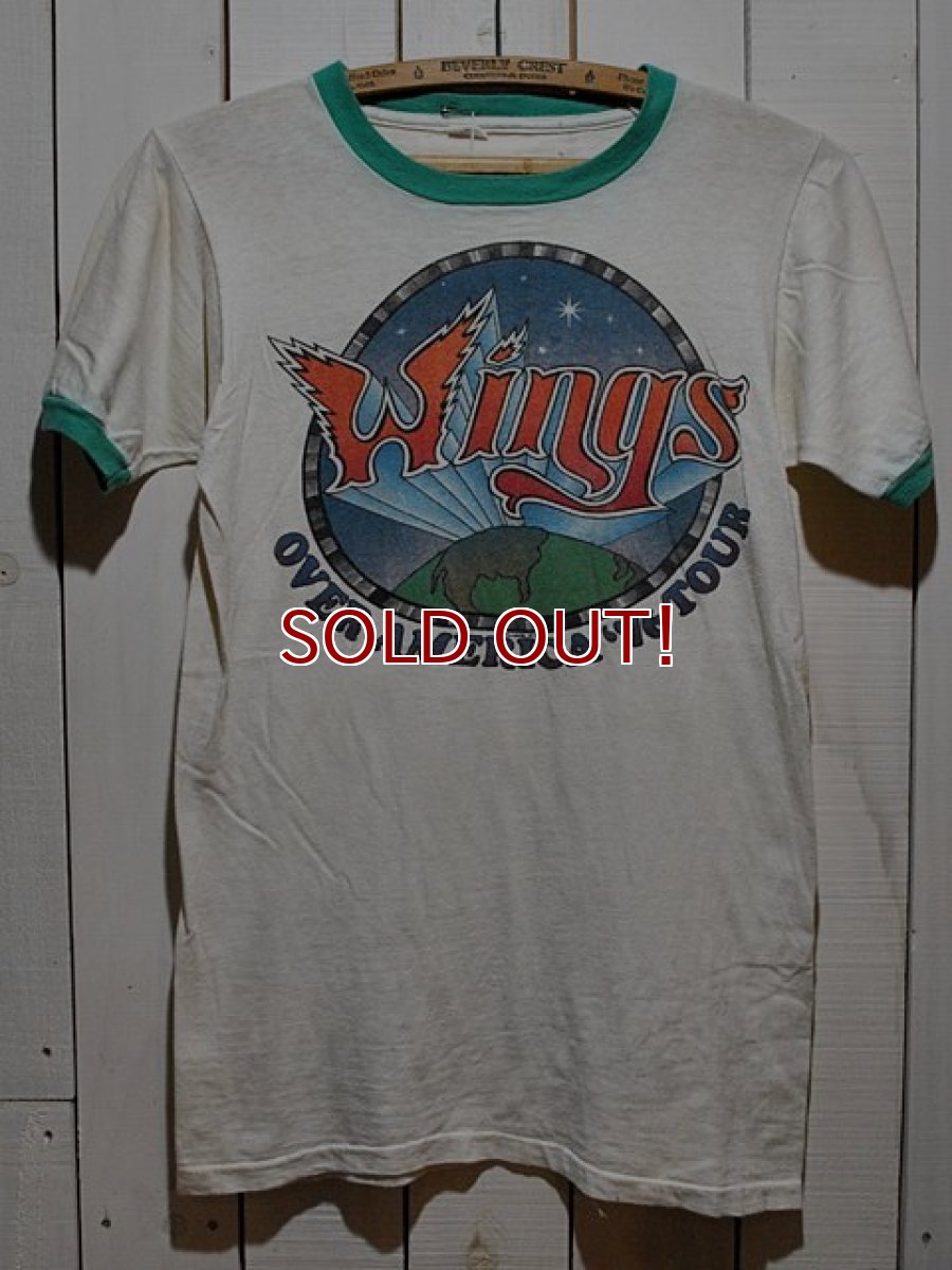 画像1: 1970s Wings OVER AMERICA ’76 TOURリンガーTシャツ (1)