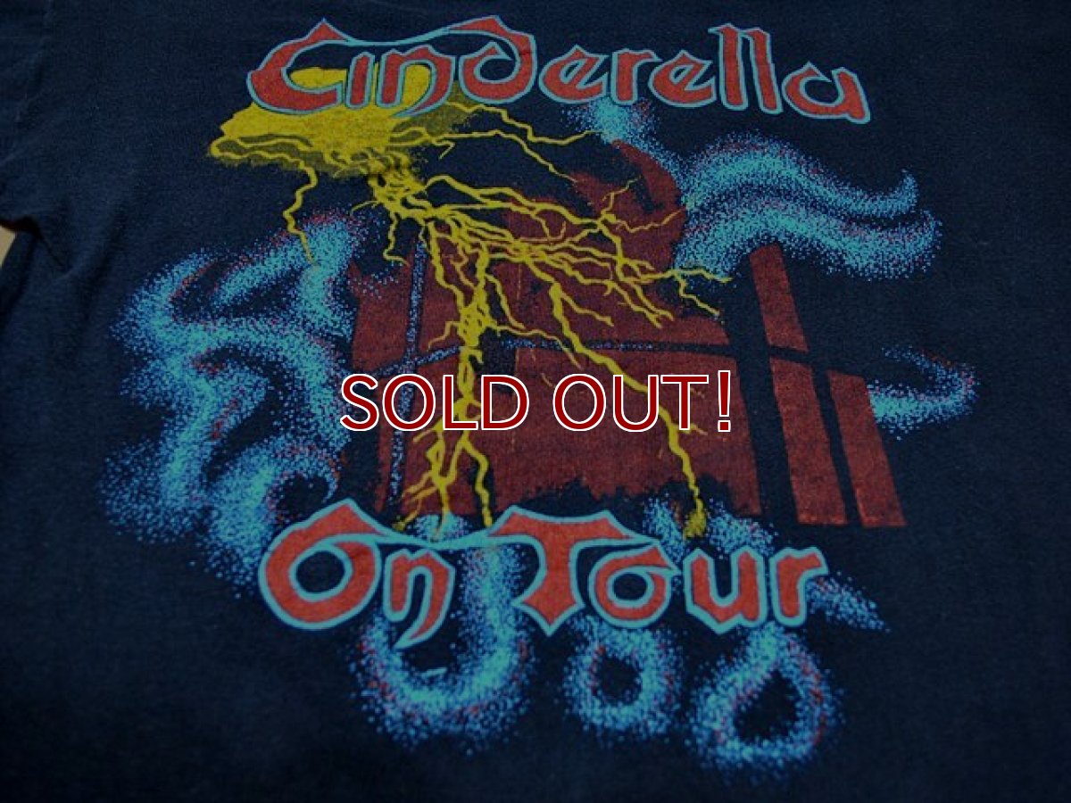 画像7: 1980s CINDERELLAパキ綿ツアーTシャツ (7)