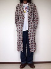 画像1: 1960s【E&W】総柄コットンガウン (1)