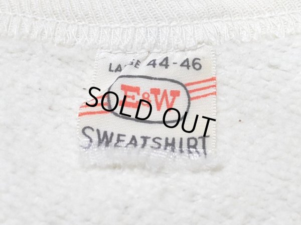 画像3: 1950s【E&W】前Vスウェット　カットオフ