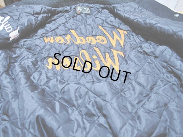 画像8: 1980s【BUTWIN】チェーンステッチ刺繍袖レザースタジャン　Black