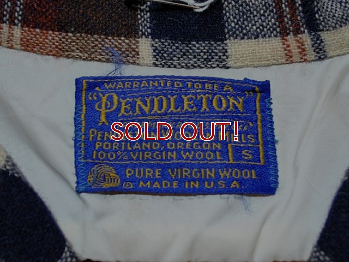 画像3:  1970s【PENDLETON】ウールシャツ S (3)