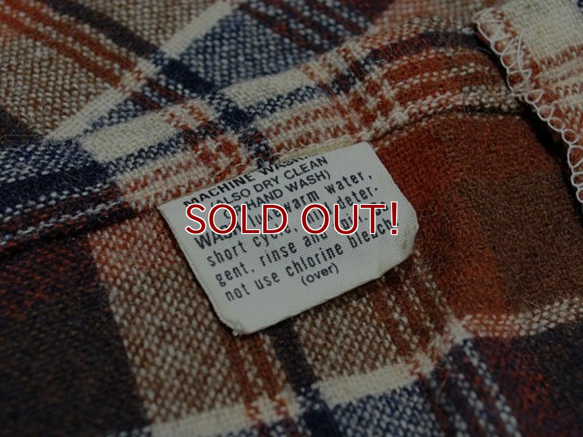 画像4:  1970s【PENDLETON】ウールシャツ S (4)