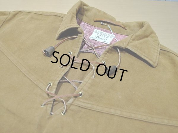 画像4: 1960s【CAMPUS】モールスキンレースアップシャツ 