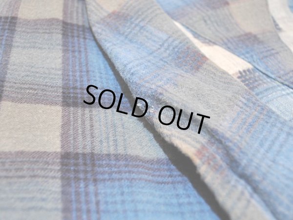 画像9: 1960s【McKenzie】プリントネルガウン　オンブレーチェック