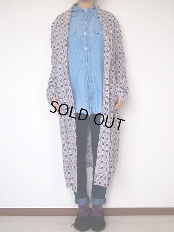 画像3: 1960s総柄コットンガウン 