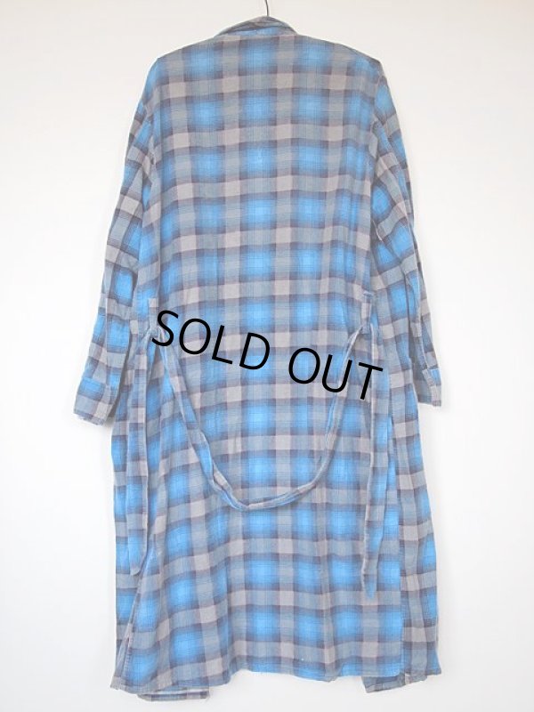 画像6: 1960s【McKenzie】プリントネルガウン　オンブレーチェック