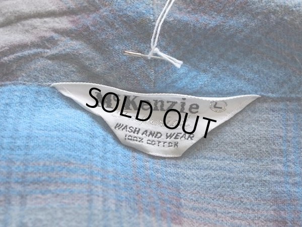 画像7: 1960s【McKenzie】プリントネルガウン　オンブレーチェック