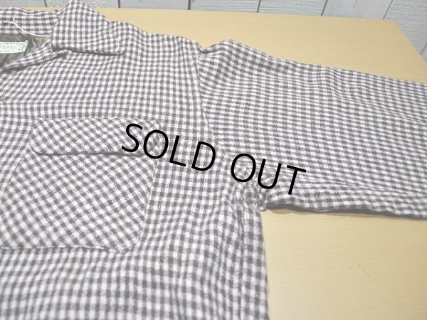 画像5: 1950s【ENSENADA】ウールシャツ　ギンガム