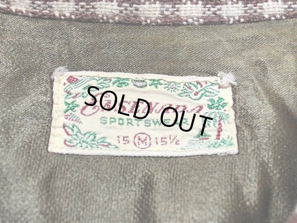 画像3: 1950s【ENSENADA】ウールシャツ　ギンガム