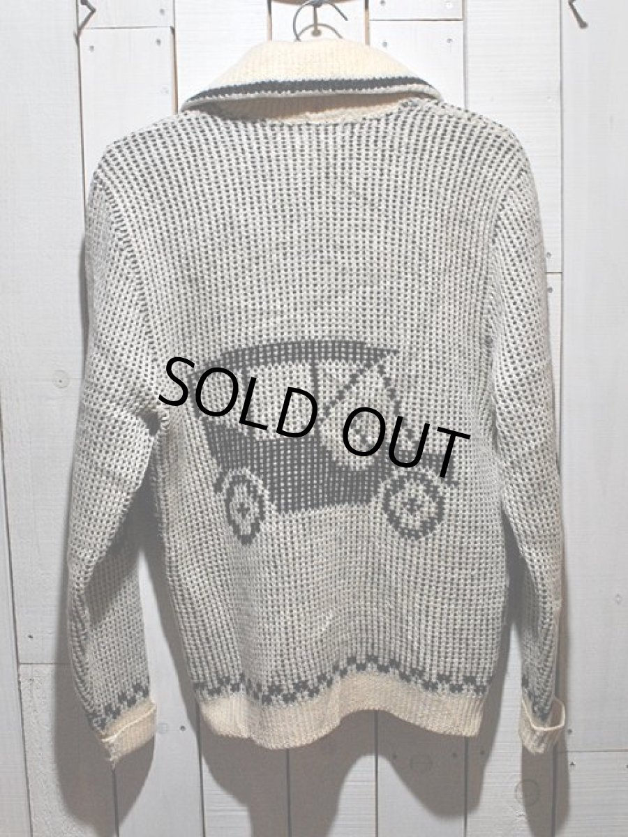 画像2: 1950s【Rambern】ショールカラーニットカーディガン (2)