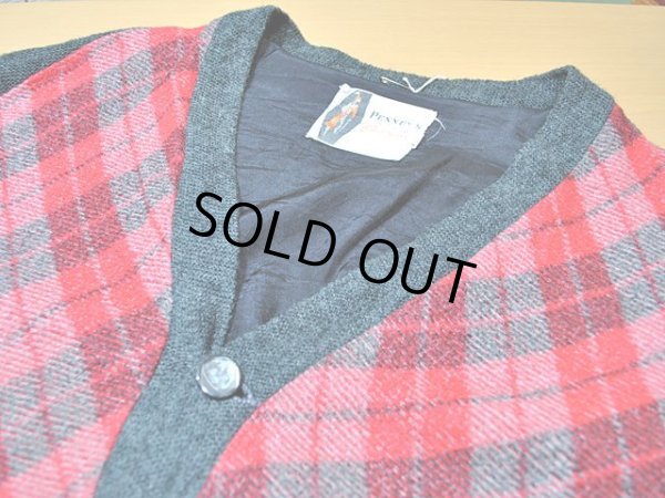 画像4: 1960s【PENNEY'S】アーガイル切替ニットカーディガン