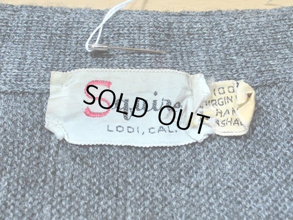 画像3: 1960sダイヤ柄ニットカーディガン