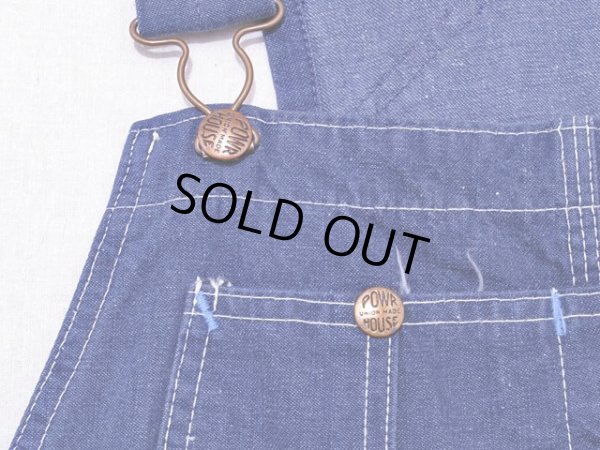 画像5: 1960s【POWR HOUSE】デニムオーバーオール　濃紺