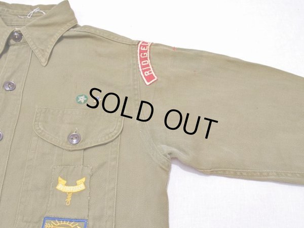 画像5:  1950s〜【BOY SCOUTS】マチ付きシャツ 