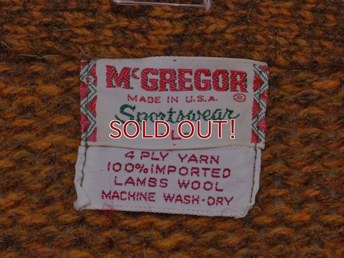 画像3: 1960s〜【McGREGOR】ウールニットカーディガン (3)