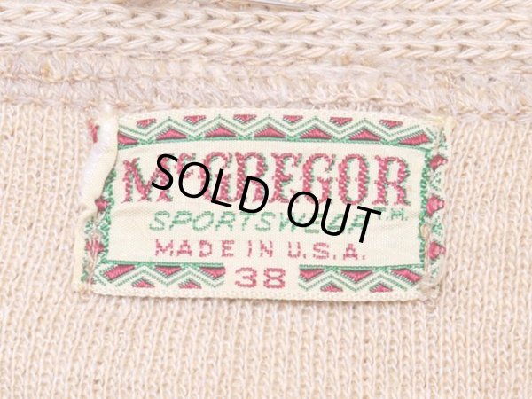 画像3: 1950s【McGREGOR】ZIPカーディガン