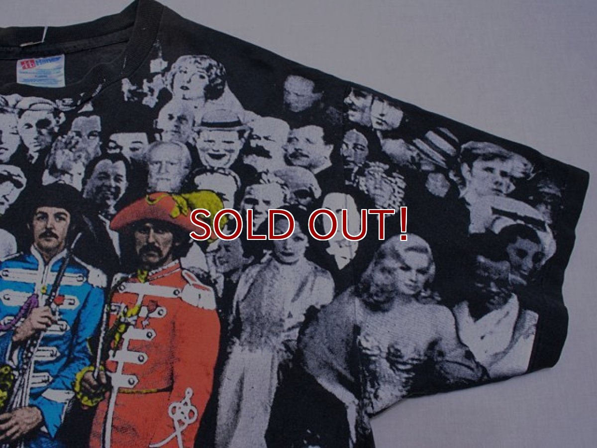 画像5: 1990s〜 THE BEATLES Sgt. Pepper's Lonely Hearts Club Band総柄Tシャツ　表記XL (5)