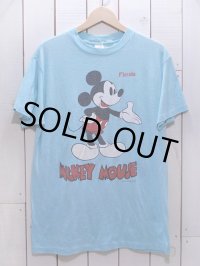 1980sミッキー両面プリントTシャツ　表記XL