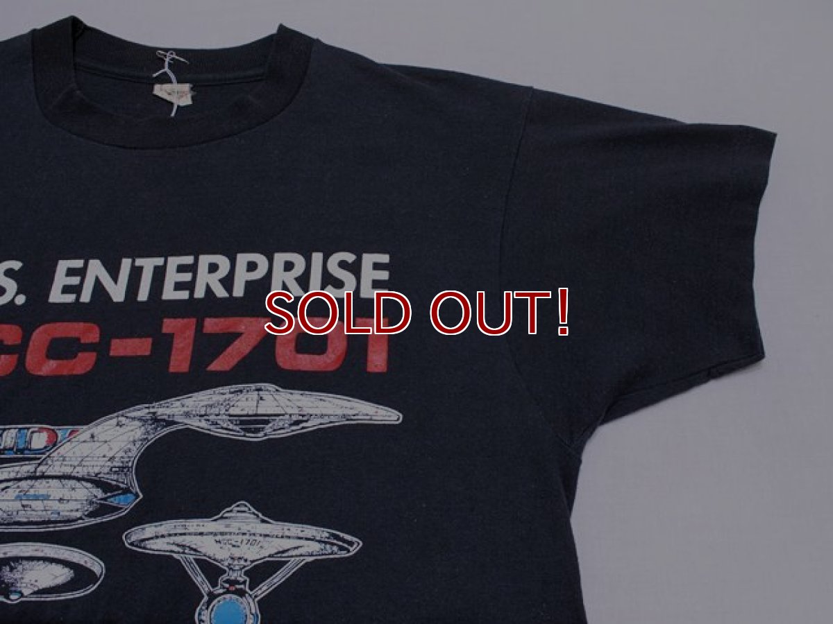 画像5: 1980s STAR TREK U.S.S. ENTERPRISE号Tシャツ　表記L (5)
