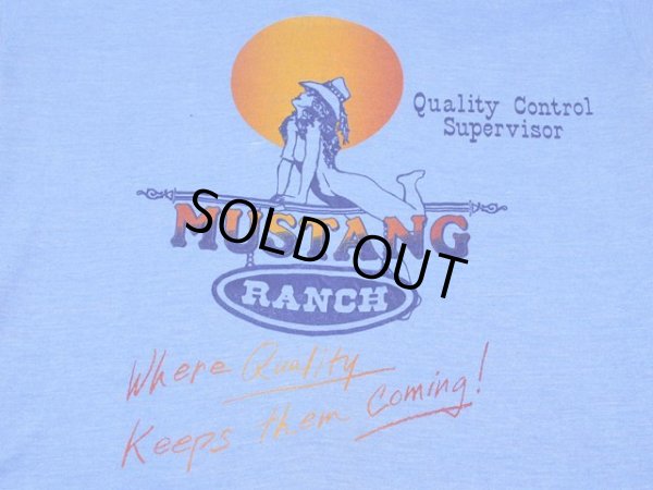 画像4: 1980s MUSTANG RANCH風俗Tシャツ 実寸ML