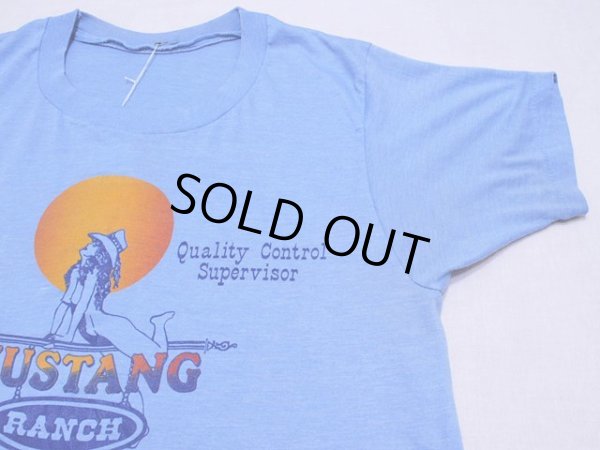画像5: 1980s MUSTANG RANCH風俗Tシャツ 実寸ML