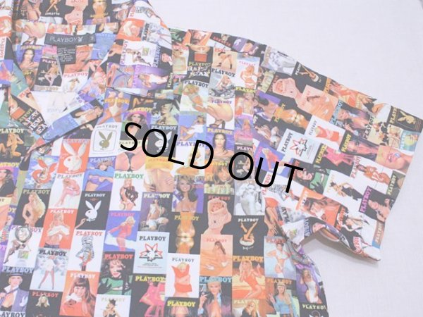 画像5: 1980s〜【PLAYBOY】セクシー総柄ポリシャツ　表記M