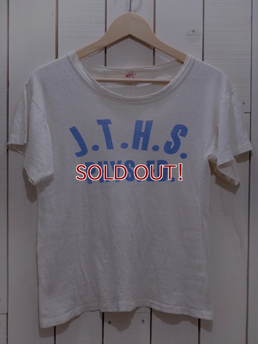 画像1: 1950s【SOUTHERN】染込みカレッジTシャツ　表記S (1)