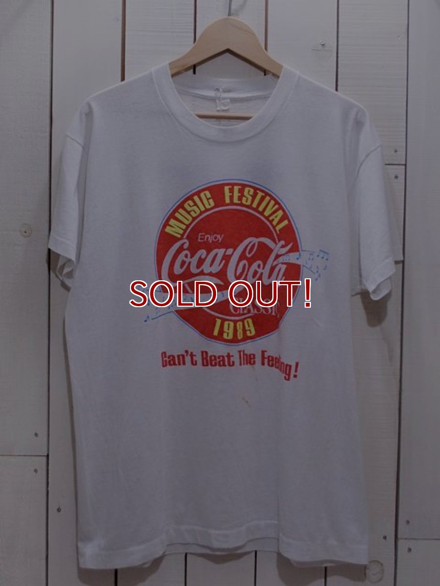 画像1: 1980s CocaCola MUSIC FESTIVAL Tシャツ 両面プリント　実寸XL (1)