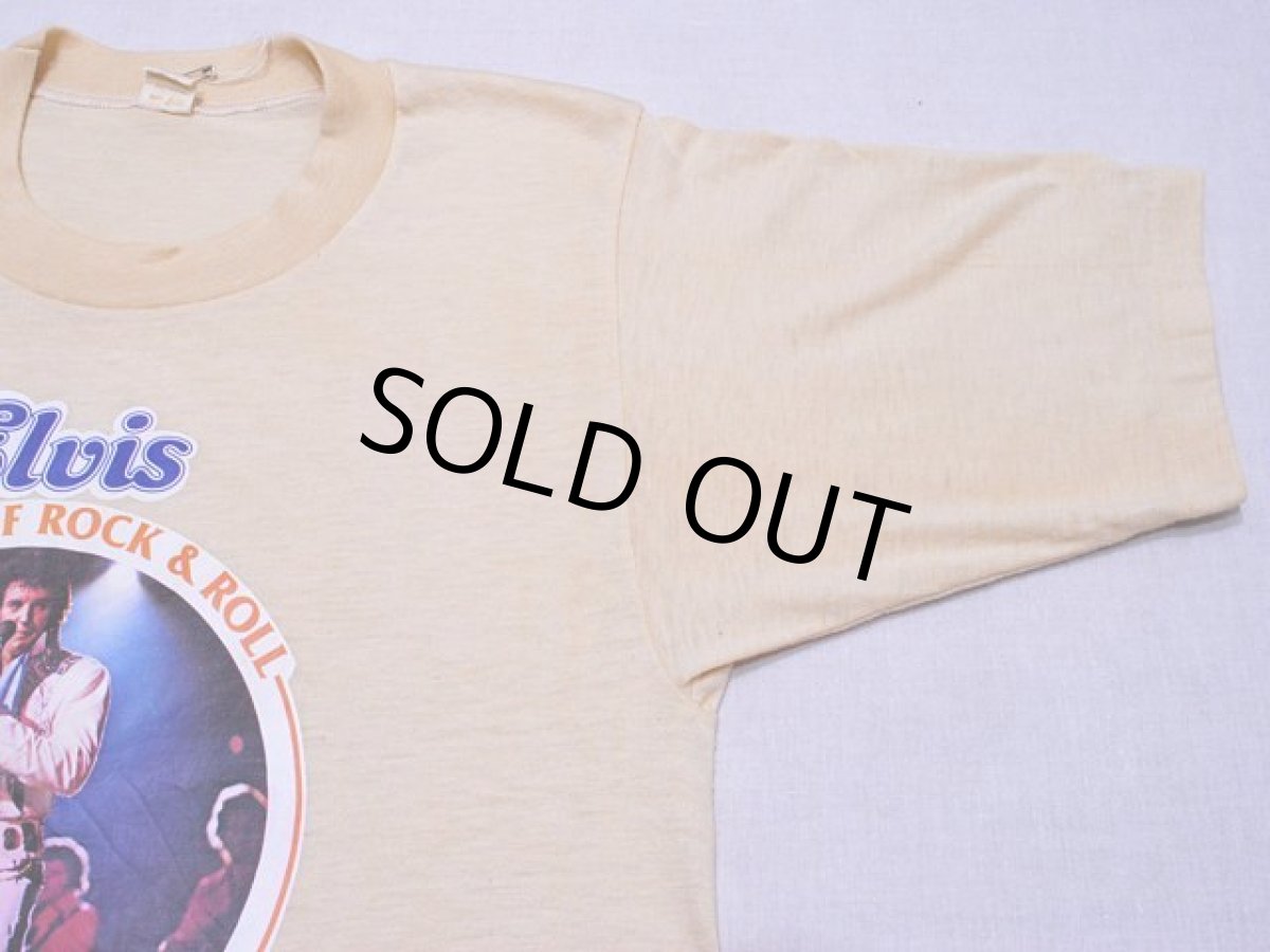 画像8: 1970s ELVIS THE KING OF ROCK＆ROLL Tシャツ　表記L (8)