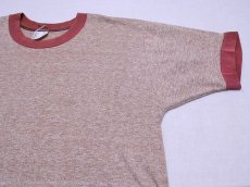 画像4: 1970s-80s【TOWNCRAFT】無地ブラウン杢リンガーTシャツ　表記M (4)
