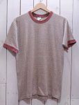 画像1: 1970s-80s【TOWNCRAFT】無地ブラウン杢リンガーTシャツ　表記M (1)