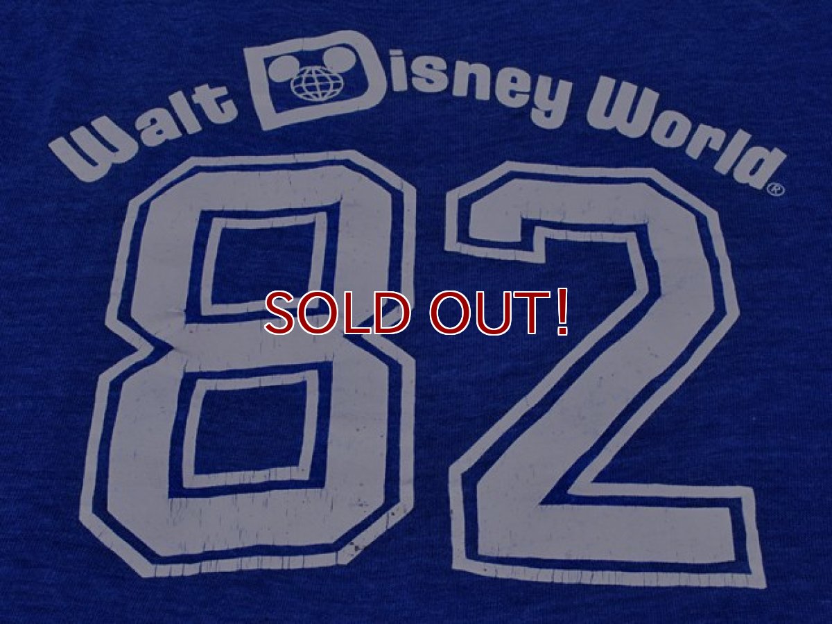 画像5: 1980s Walt Disney WorldナンバリングフットボールTシャツ　表記M (5)