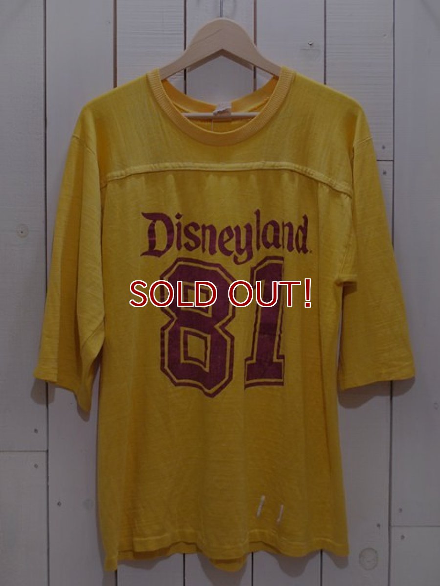 画像1: 1980s DisneylandナンバリングフットボールTシャツ　表記L (1)