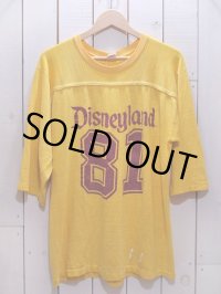 1980s DisneylandナンバリングフットボールTシャツ　表記L