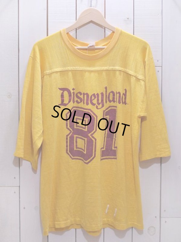 画像1: 1980s DisneylandナンバリングフットボールTシャツ　表記L